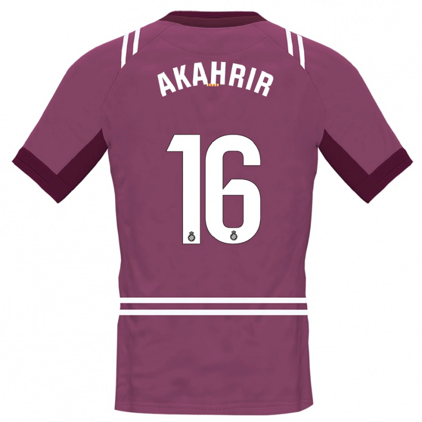 Danxen Kvinder Mohamed Akahrir #16 Bordeaux Hvid Målmandstrøje 2025/26 Trøje T-shirt