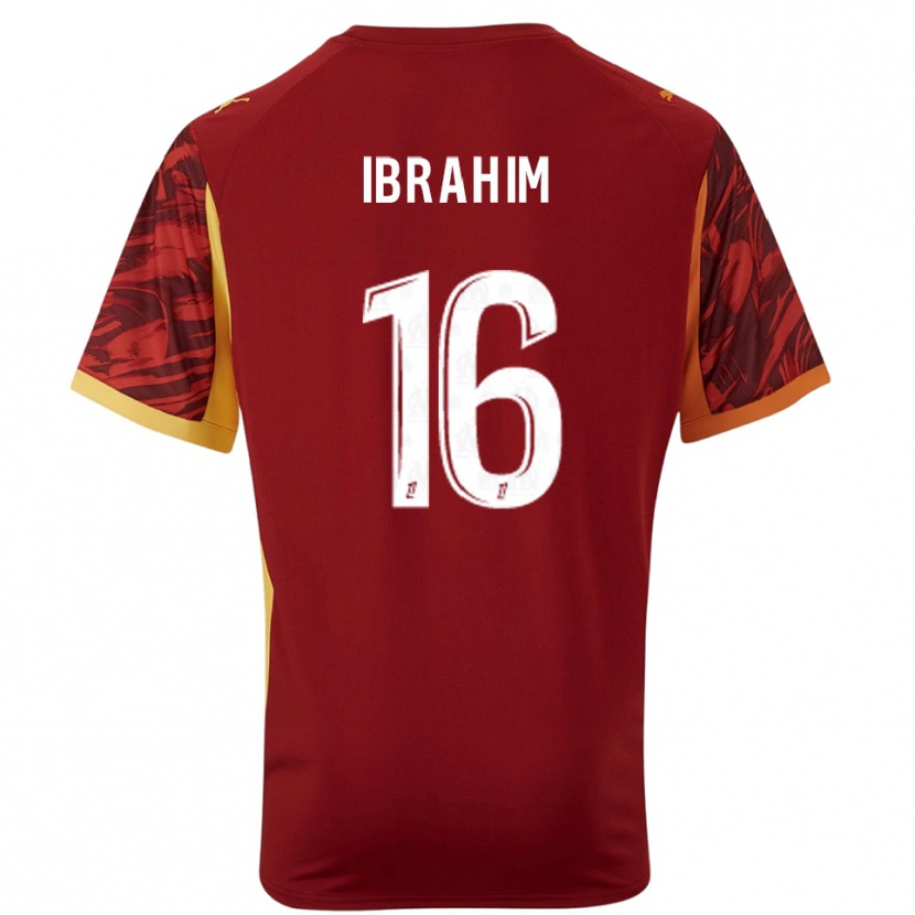 Danxen Kvinder Ayman Ibrahim #16 Bordeaux Brun Målmandstrøje 2025/26 Trøje T-shirt
