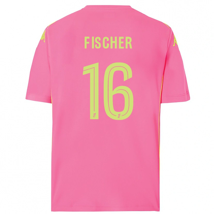 Danxen Kvinder Jonathan Fischer #16 Hot Pink Målmandstrøje 2025/26 Trøje T-shirt