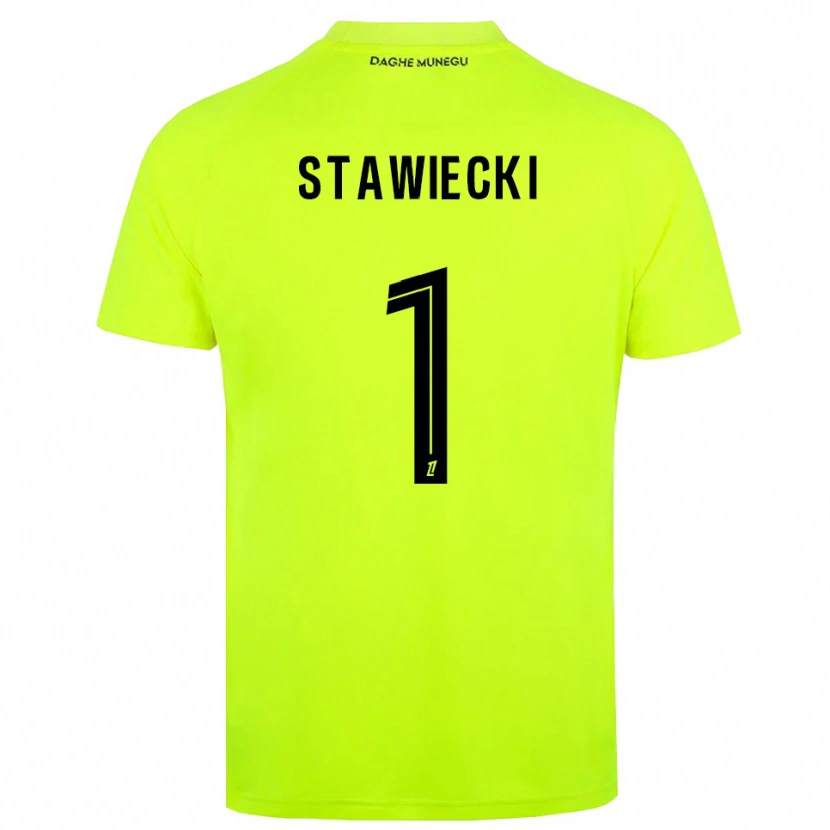 Danxen Kvinder Jules Stawiecki #1 Fluorescerende Grøn Sort Målmandstrøje 2025/26 Trøje T-shirt