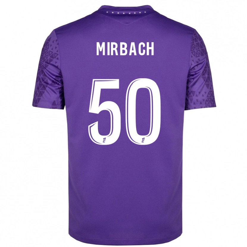 Danxen Kvinder Alexis Mirbach #50 Lilla Hvid Målmandstrøje 2025/26 Trøje T-shirt