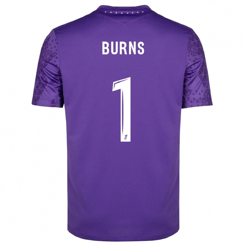 Danxen Kvinder Emily Burns #1 Lilla Hvid Målmandstrøje 2025/26 Trøje T-shirt