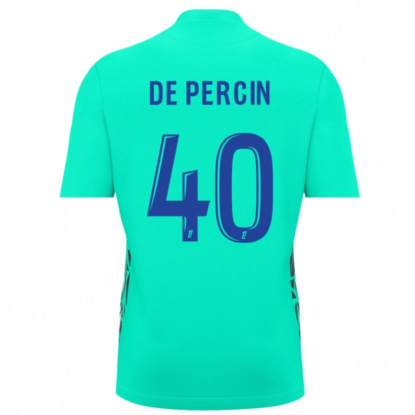 Danxen Kvinder Théo De Percin #40 Akva-Blå Målmandstrøje 2025/26 Trøje T-shirt