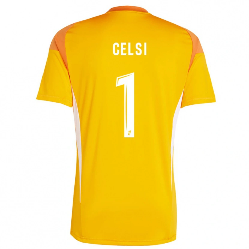 Danxen Kvinder Rafael Celsi #1 Lys Orange Hvid Målmandstrøje 2025/26 Trøje T-shirt