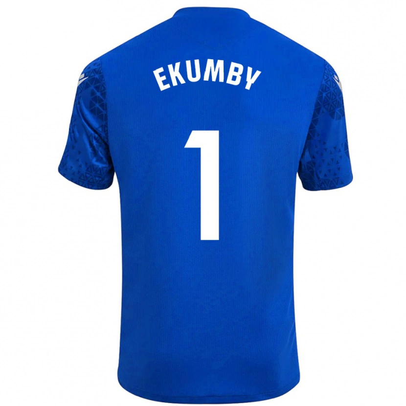 Danxen Kvinder Ekumby #1 Blå Hvid Målmandstrøje 2025/26 Trøje T-shirt