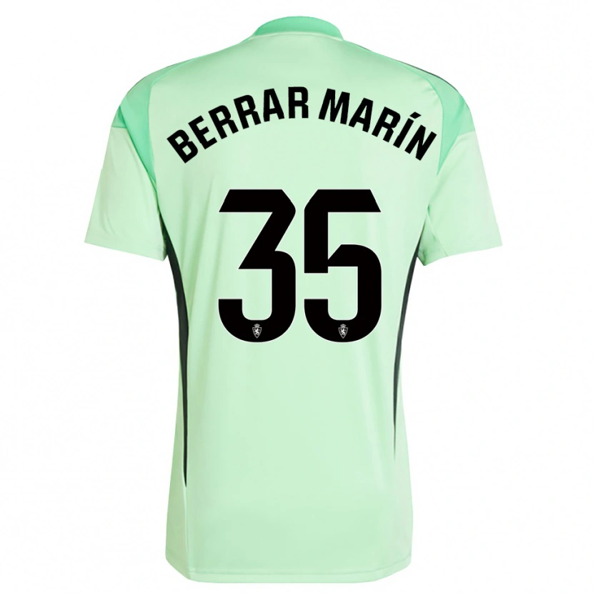 Danxen Kvinder Sergio Berrar #35 Mellem Forårs Grøn Målmandstrøje 2025/26 Trøje T-shirt