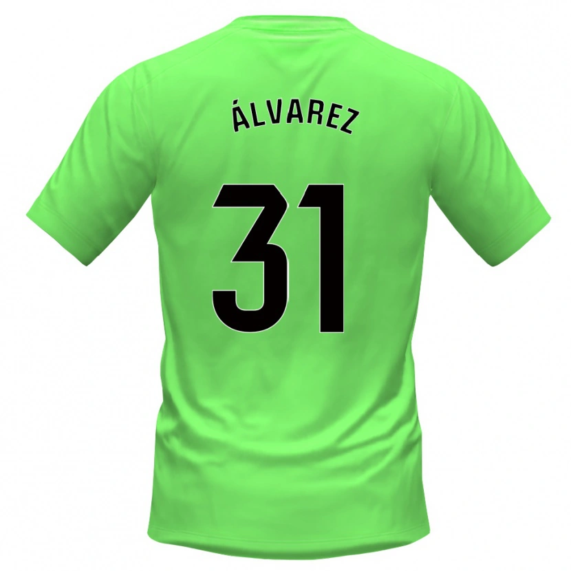 Danxen Kvinder Iker Álvarez #31 Grøn Sort Målmandstrøje 2025/26 Trøje T-shirt