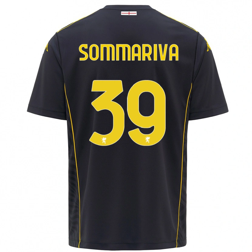Danxen Kvinder Daniele Sommariva #39 Sort Gul Målmandstrøje 2025/26 Trøje T-shirt