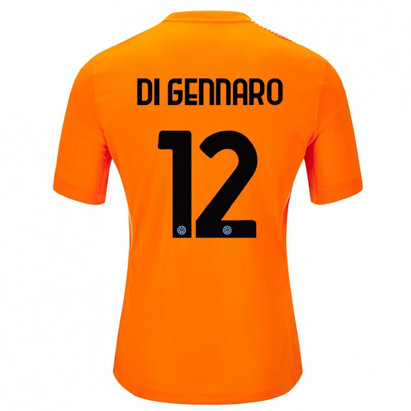 Danxen Kvinder Raffaele Di Gennaro #12 Lyse Orange Sort Målmandstrøje 2025/26 Trøje T-shirt