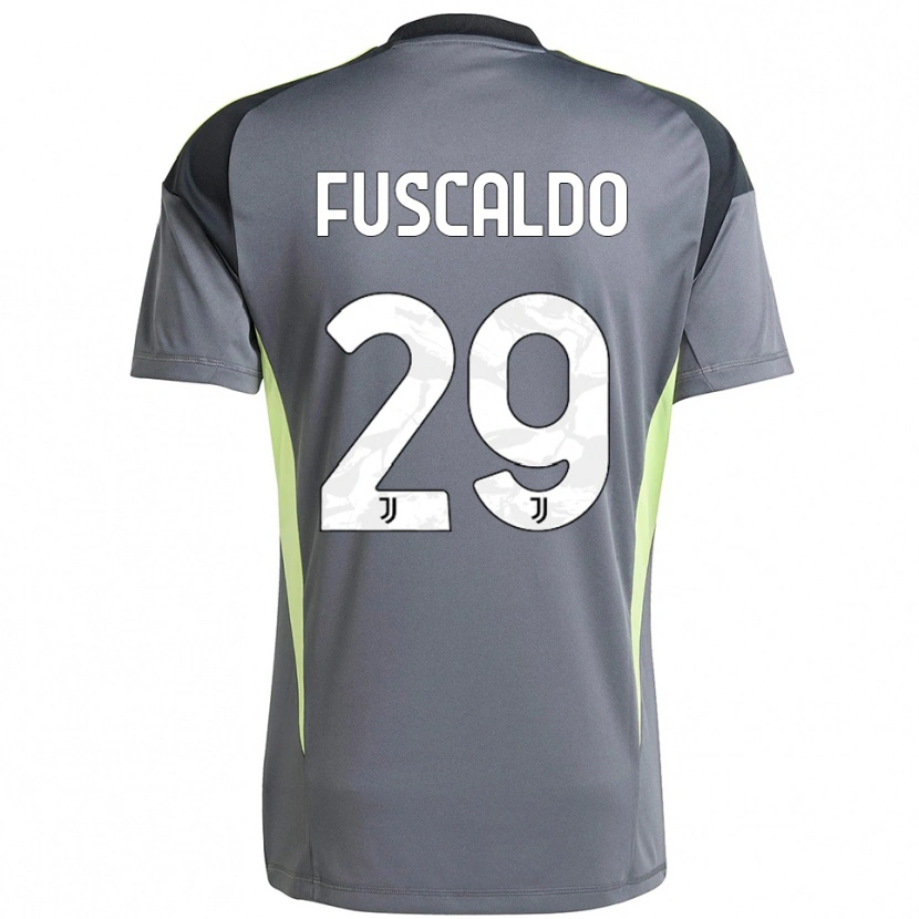 Danxen Kvinder Matteo Fuscaldo #29 Mørkegrå Hvid Målmandstrøje 2025/26 Trøje T-shirt
