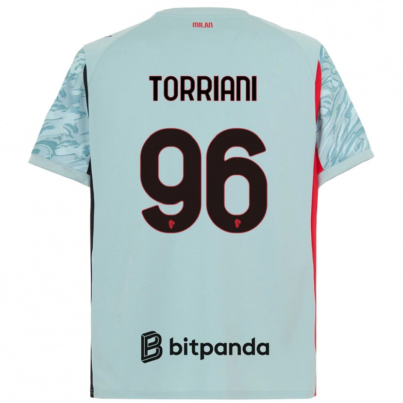 Danxen Kvinder Lorenzo Torriani #96 Lyseblå Rød Målmandstrøje 2025/26 Trøje T-shirt