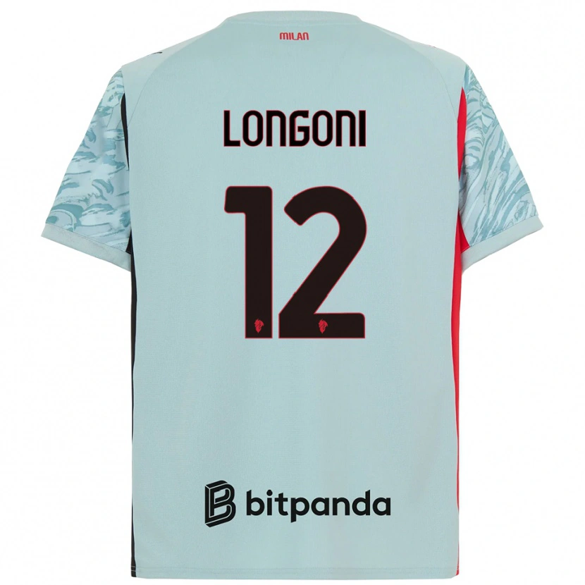 Danxen Kvinder Alessandro Longoni #12 Lyseblå Rød Målmandstrøje 2025/26 Trøje T-shirt