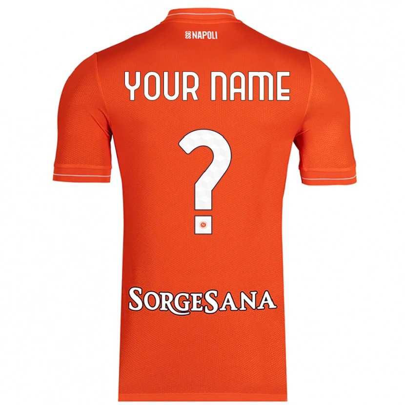 Danxen Kvinder SSC Napoli Orange Rød Hvid Målmandstrøje 2025/26 Trøje T-shirt