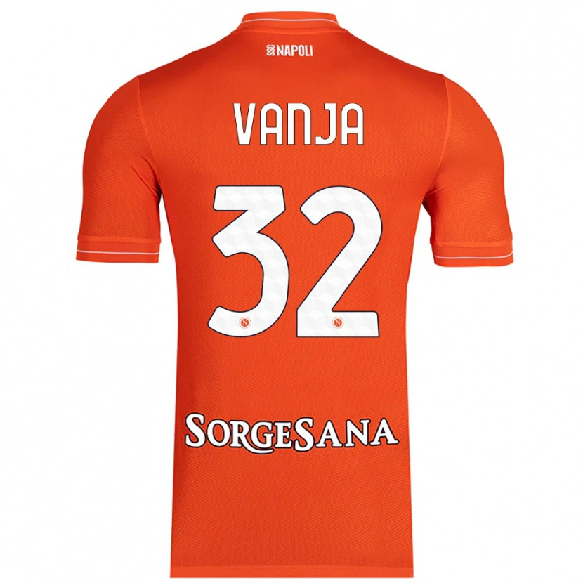 Danxen Kvinder Vanja Milinković-Savić #32 Orange Rød Hvid Målmandstrøje 2025/26 Trøje T-shirt
