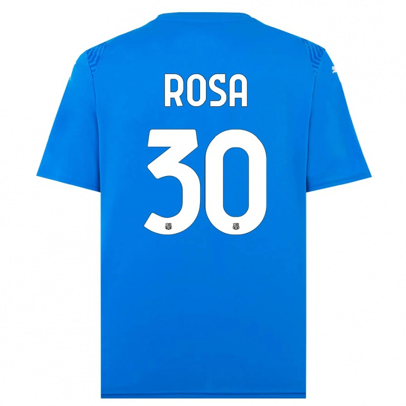 Danxen Kvinder Enrico Rosa #30 Blå Hvid Målmandstrøje 2025/26 Trøje T-shirt