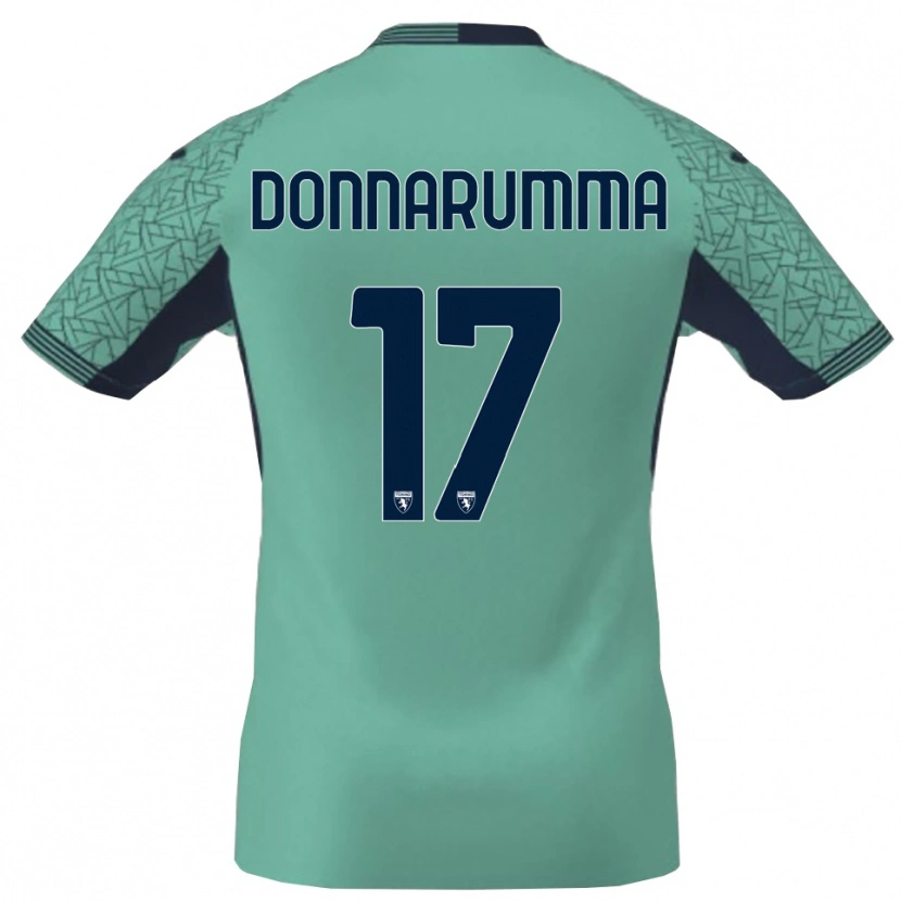 Danxen Kvinder Antonio Donnarumma #17 Blå Lagune Målmandstrøje 2025/26 Trøje T-shirt
