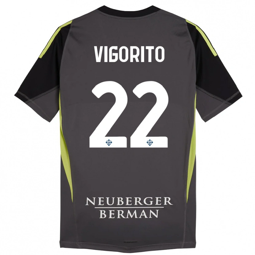 Danxen Kvinder Mauro Vigorito #22 Sort Lysegrøn Målmandstrøje 2025/26 Trøje T-shirt