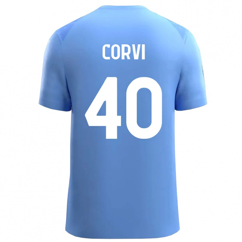 Danxen Kvinder Edoardo Corvi #40 Himmelblå Hvid Målmandstrøje 2025/26 Trøje T-shirt