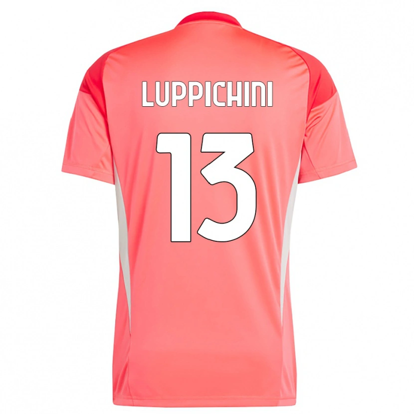 Danxen Kvinder Matteo Luppichini #13 Rød Hvid Målmandstrøje 2025/26 Trøje T-shirt