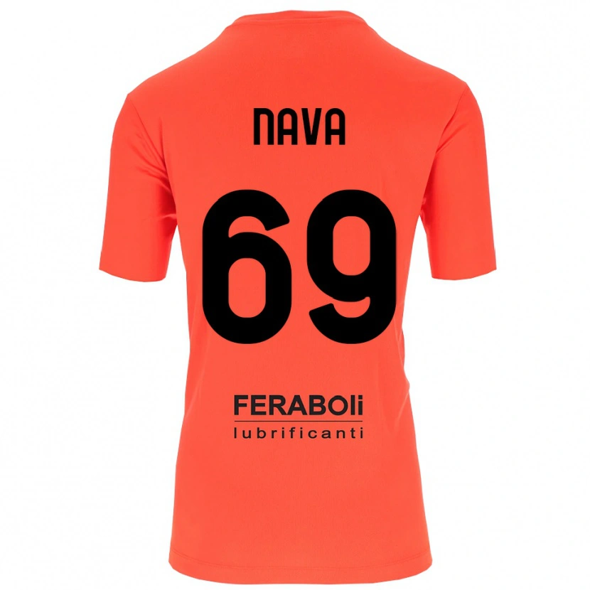 Danxen Kvinder Lapo Nava #69 Orange Rød Sort Målmandstrøje 2025/26 Trøje T-shirt