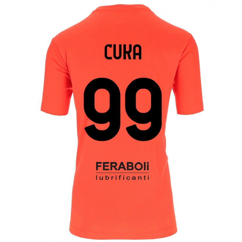 Danxen Kvinder Samuel Cuka #99 Orange Rød Sort Målmandstrøje 2025/26 Trøje T-shirt