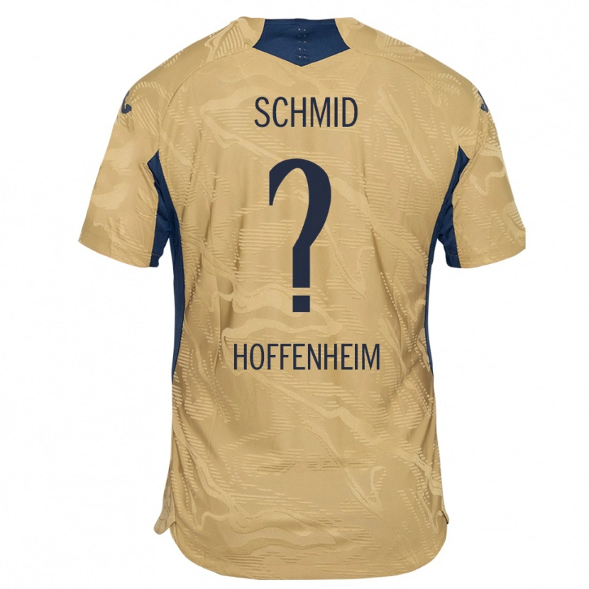 Danxen Kvinder Juliane Schmid #0 Tan Sort Målmandstrøje 2025/26 Trøje T-shirt