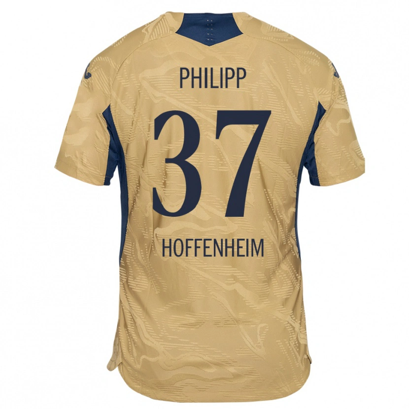 Danxen Kvinder Luca Philipp #37 Tan Sort Målmandstrøje 2025/26 Trøje T-shirt