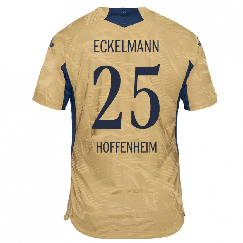 Danxen Kvinder Henri Eckelmann #25 Tan Sort Målmandstrøje 2025/26 Trøje T-shirt