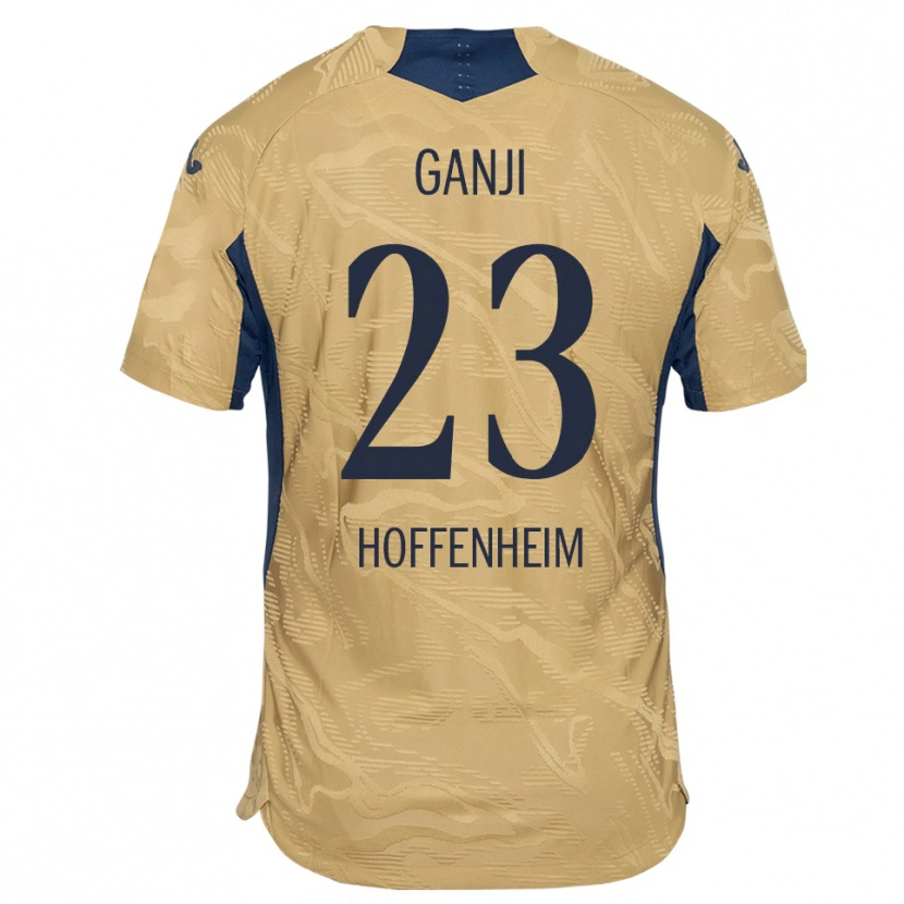 Danxen Kvinder Leon Ganji #23 Tan Sort Målmandstrøje 2025/26 Trøje T-shirt