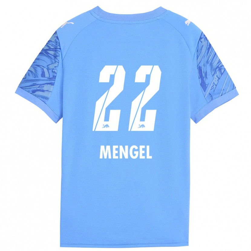Danxen Kvinder Luca Mengel #22 Kongeb Blå Rød Målmandstrøje 2025/26 Trøje T-shirt
