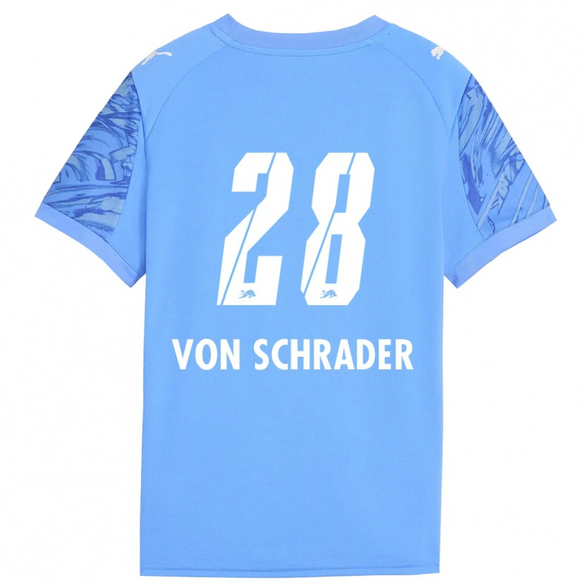 Danxen Kvinder Lina Von Schrader #28 Kongeb Blå Rød Målmandstrøje 2025/26 Trøje T-shirt