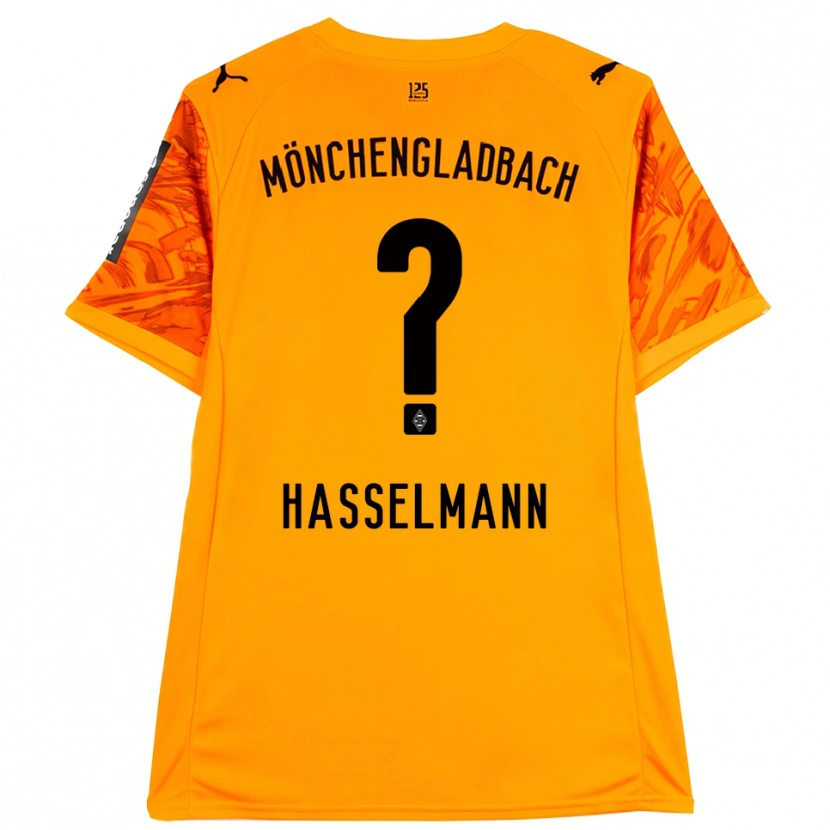 Danxen Kvinder Nina Hasselmann #0 Orange Gul Sort Målmandstrøje 2025/26 Trøje T-shirt