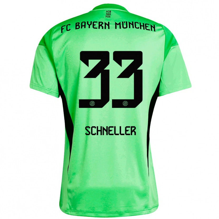Danxen Kvinder Lukas Schneller #33 Mellem Forårsgrøn Målmandstrøje 2025/26 Trøje T-shirt