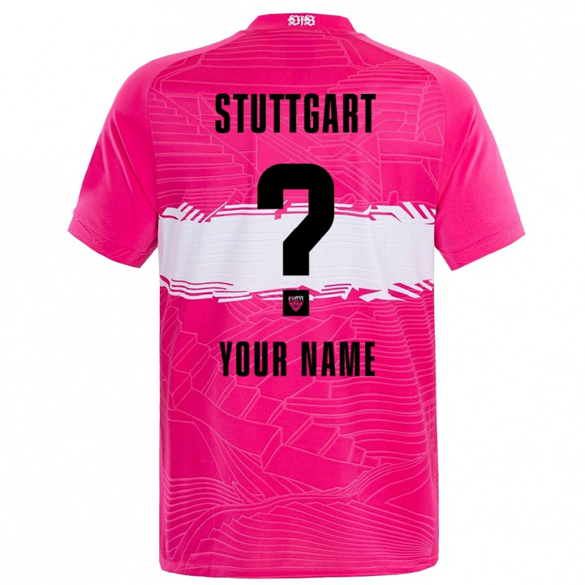 Danxen Kvinder VfB Stuttgart Dyb Pink Sort Målmandstrøje 2025/26 Trøje T-shirt
