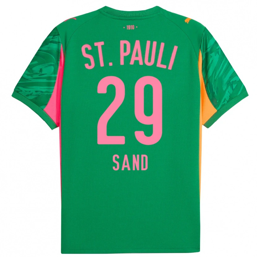 Danxen Kvinder Christoffer Sand #29 Grøn Orange Pink Målmandstrøje 2025/26 Trøje T-shirt