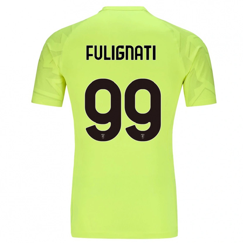 Danxen Kvinder Andrea Fulignati #99 Lysende Grøn Målmandstrøje 2025/26 Trøje T-shirt