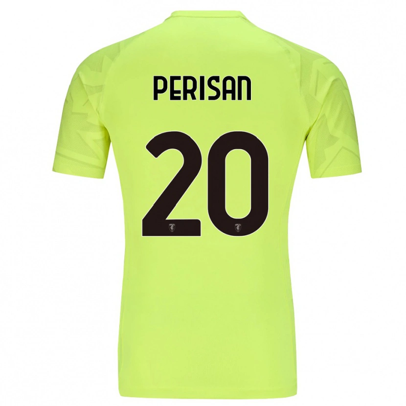 Danxen Kvinder Samuele Perisan #20 Lysende Grøn Målmandstrøje 2025/26 Trøje T-shirt