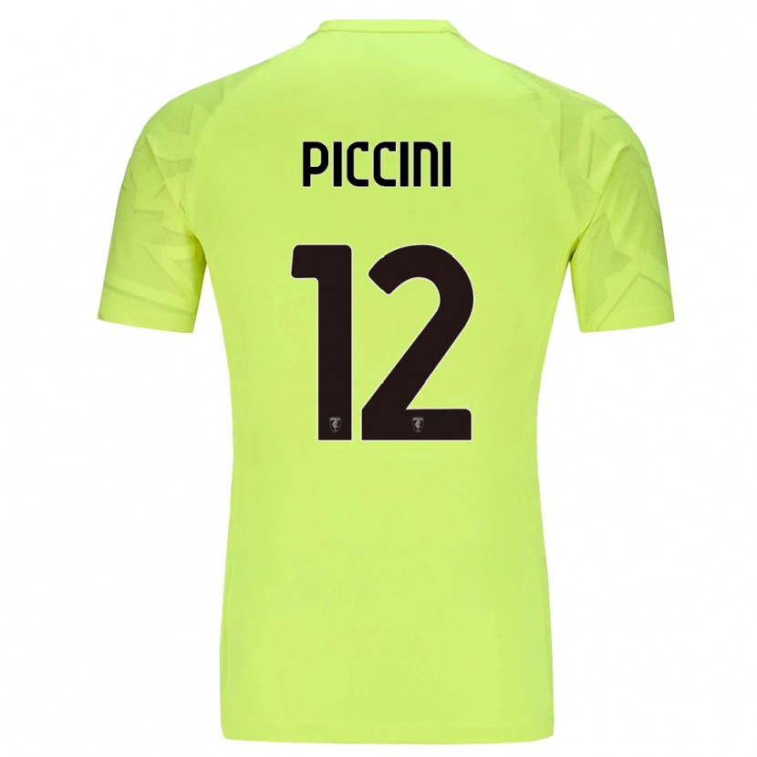 Danxen Kvinder Bernardo Piccini #12 Lysende Grøn Målmandstrøje 2025/26 Trøje T-shirt