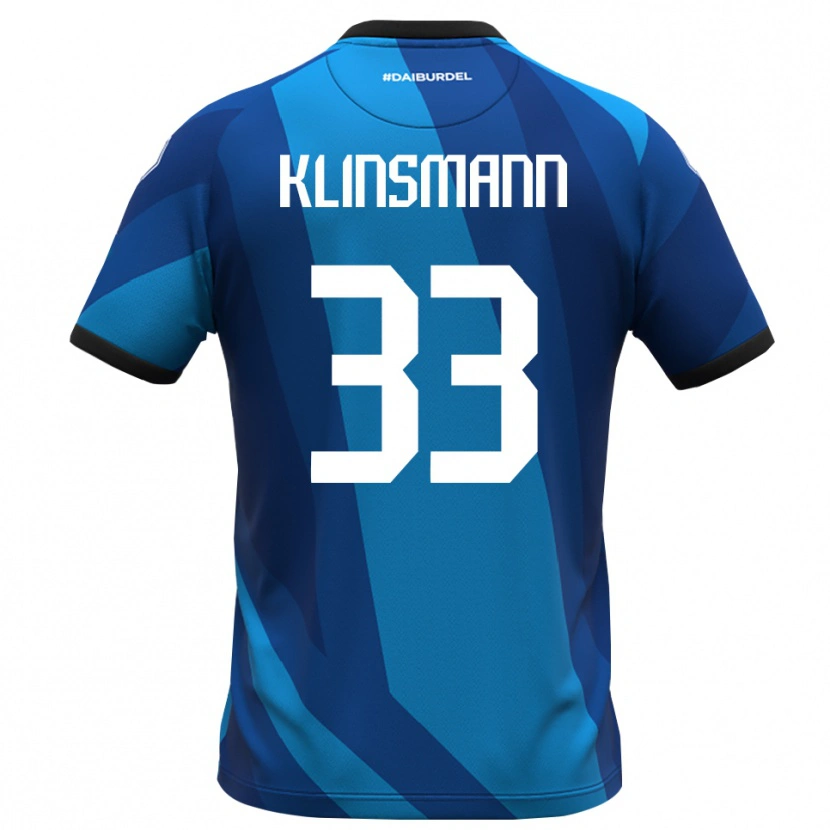 Danxen Kvinder Jonathan Klinsmann #33 Kongelig Blå Orange Målmandstrøje 2025/26 Trøje T-shirt