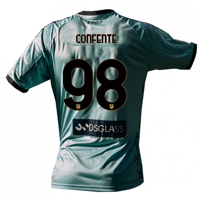 Danxen Kvinder Alessandro Confente #98 Lys Blå Hvid Målmandstrøje 2025/26 Trøje T-shirt
