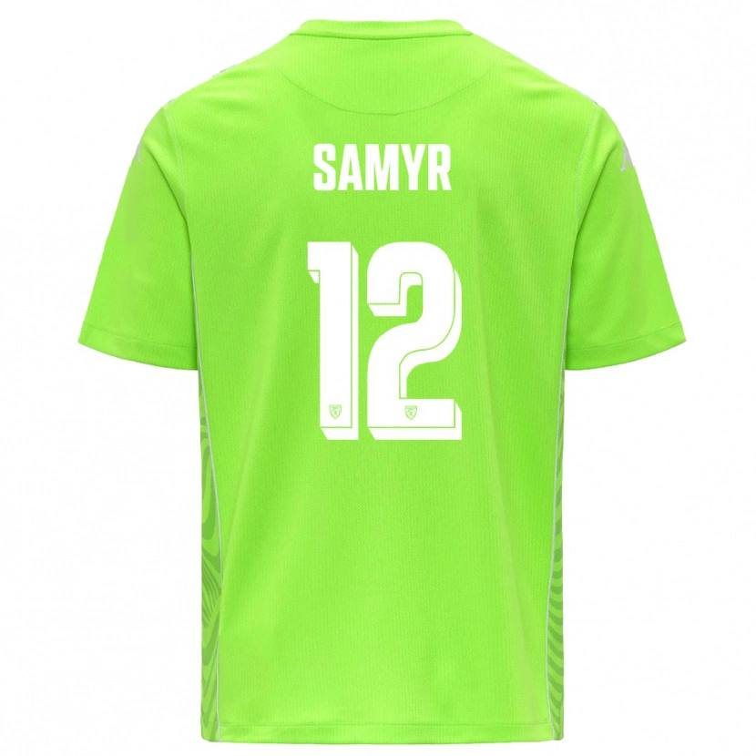 Danxen Kvinder Walid Samyr #12 Plæne Grøn Hvid Målmandstrøje 2025/26 Trøje T-shirt