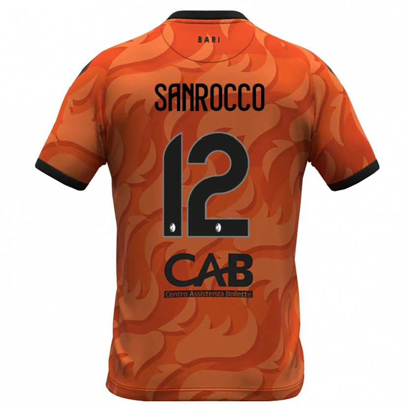 Danxen Kvinder Michele Sanrocco #12 Mørk Orange Sort Målmandstrøje 2025/26 Trøje T-shirt
