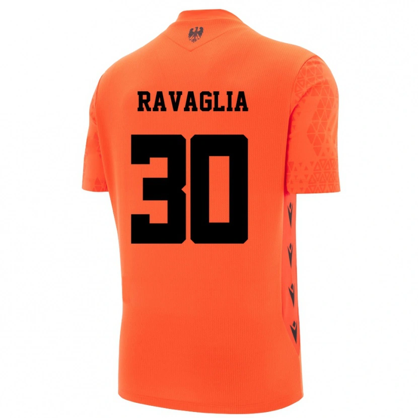 Danxen Kvinder Nicola Ravaglia #30 Mørk Orange Sort Målmandstrøje 2025/26 Trøje T-shirt