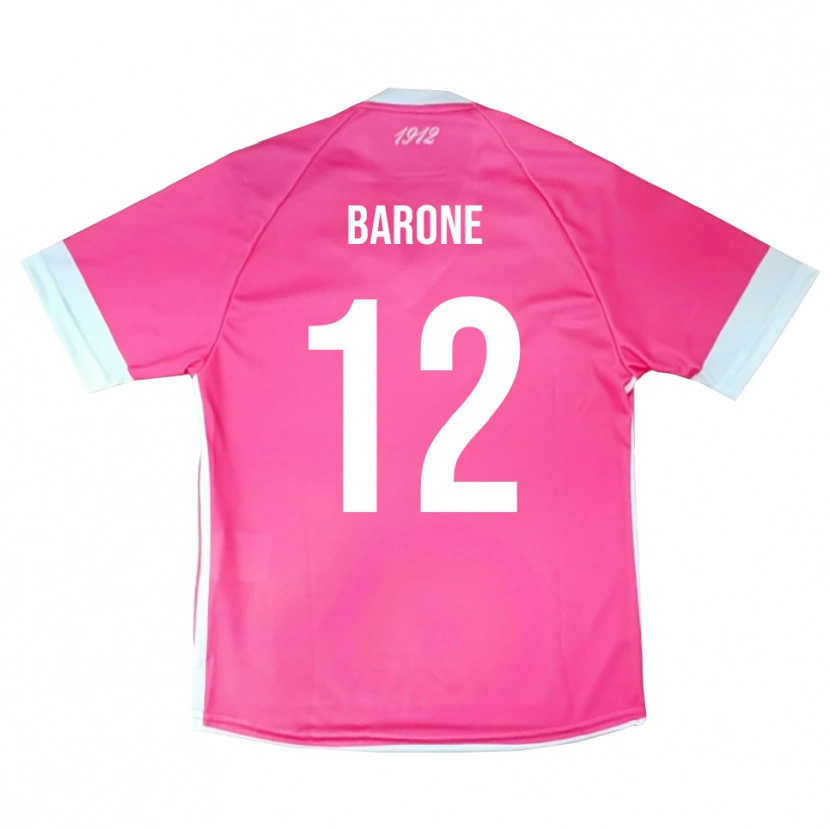 Danxen Kvinder Filippo Barone #12 Hot Pink Hvid Målmandstrøje 2025/26 Trøje T-shirt