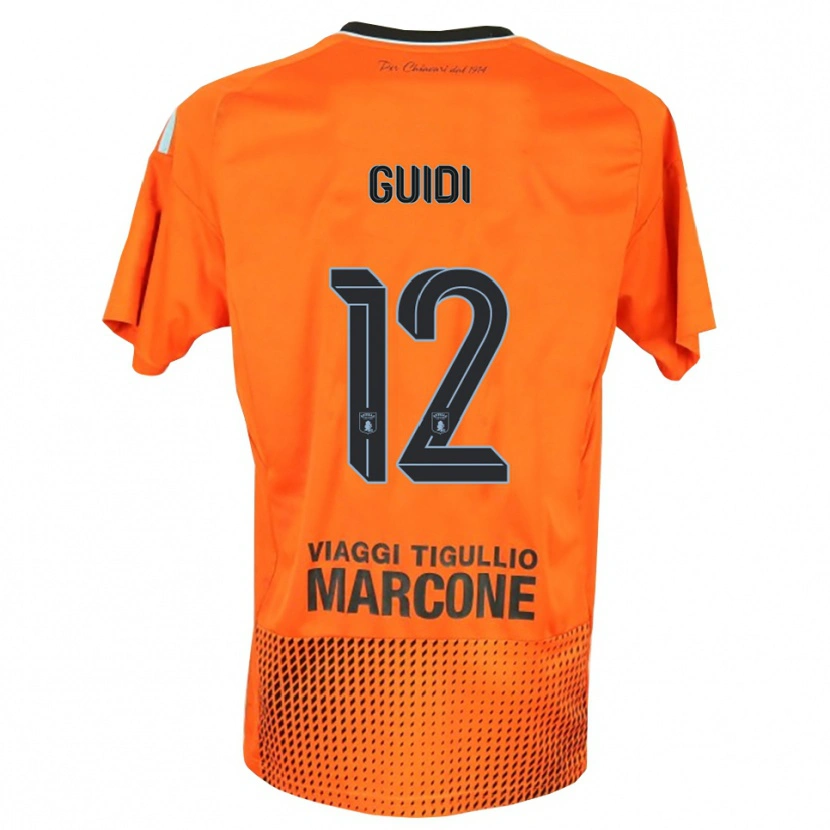 Danxen Kvinder Sasha Guidi #12 Mørk Orange Blå Målmandstrøje 2025/26 Trøje T-shirt