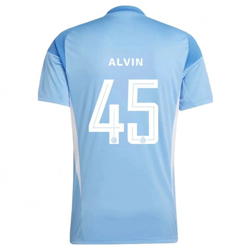 Danxen Kvinder Glenn Alvin #45 Lys Blå Hvid Målmandstrøje 2025/26 Trøje T-shirt