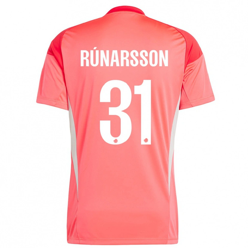 Danxen Kvinder Rúnar Alex Rúnarsson #31 Rød Hvid Målmandstrøje 2025/26 Trøje T-shirt
