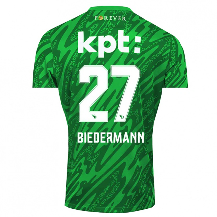 Danxen Kvinder Tamara Biedermann #27 Grøn Hvid Målmandstrøje 2025/26 Trøje T-shirt