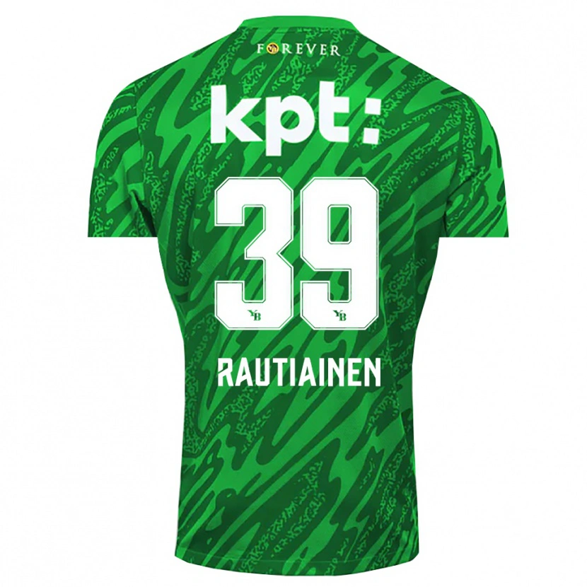 Danxen Kvinder Iina Rautiainen #39 Grøn Hvid Målmandstrøje 2025/26 Trøje T-shirt