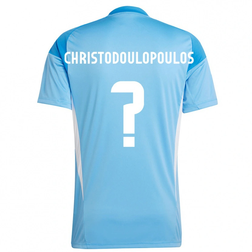 Danxen Kvinder Giannis Christodoulopoulos #0 Dybe Himmel Blå Målmandstrøje 2025/26 Trøje T-shirt